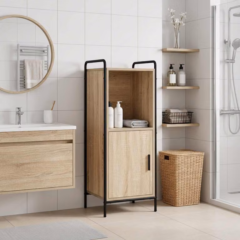 vidaXL Mobile da Bagno Rovere Sonoma 40 x 36 x 99,5 cm