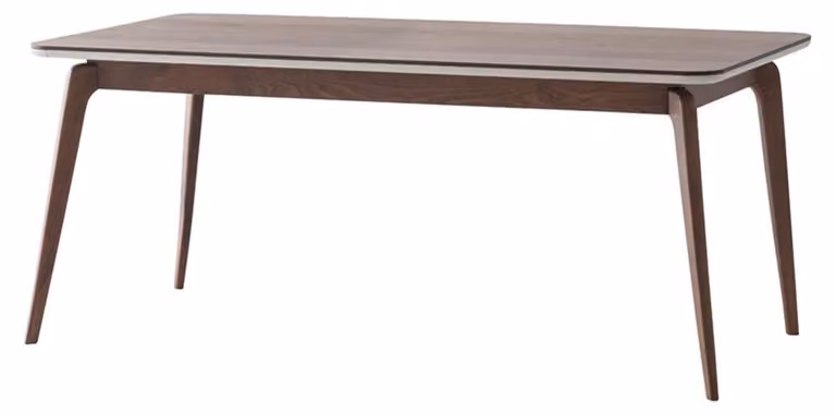 Tavolo da pranzo moderno, color marrone, elegante e di design
