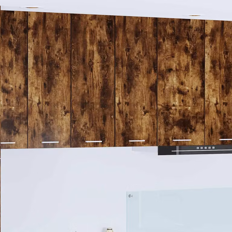 Armadio pensile da cucina moderno vidaXL in legno MDF, colore rovere e bianco, L 30 cm x P 31 cm x H 80 cm