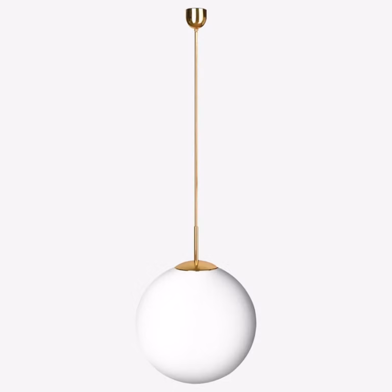 Lampada a sospensione LUCIS POLARIS ZT PE 1x150(116)W E27 in plastica, ottone, opalino ZT.11.400.84 PE