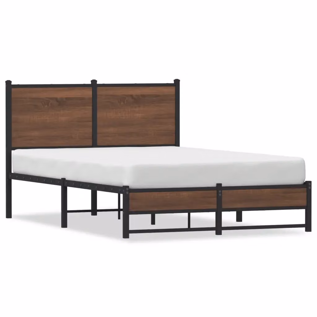 Struttura Letto in Metallo Design Mania Colore Marrone L/P/H: 120 x 190 x 91,5 cm – 2