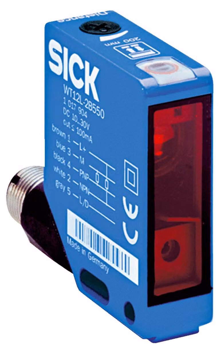 Sensore catarifrangente, 18m DC, pnp/npn, M12,5p. - Barriera fotoelettrica a riflessione WL12L-2B530