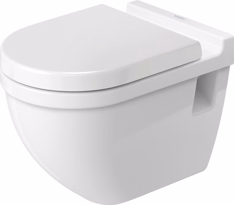 WC suspendu Duravit Starck 3 54cm, hauteur d'assise + 5cm, lavable, 2215090000, 2215090000