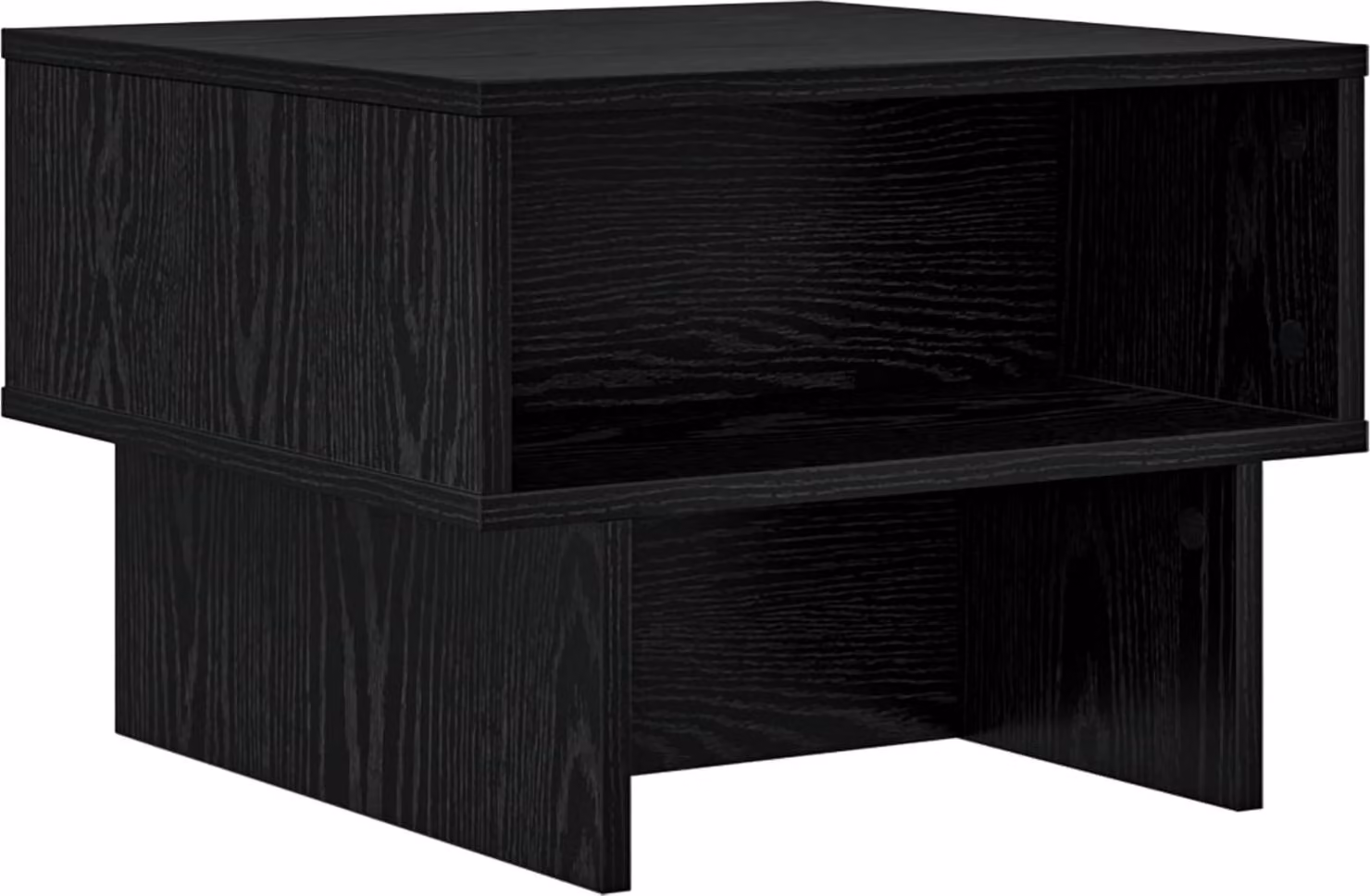 Tavolino da salotto Rovere Nero 48 x 46 x 35 cm
