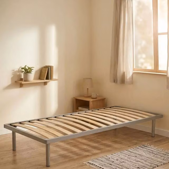 Rete Letto Singolo Abalui Made in Italy Grigio L: 80 cm, P: 200 cm