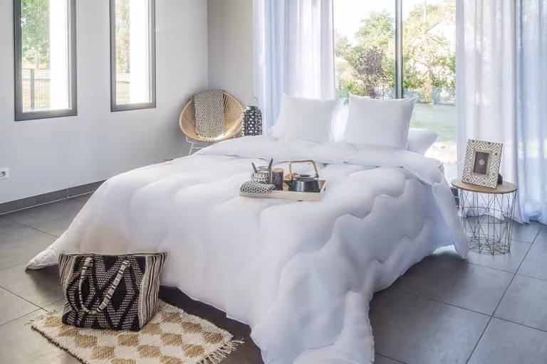 Copertura anti-acari per letto, 240 x 220 cm, traspirante, ideale per la camera da letto