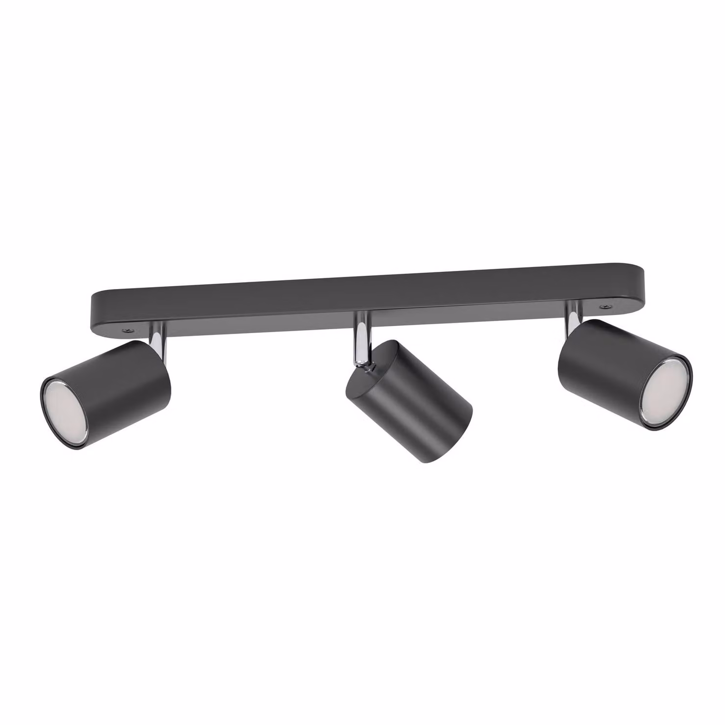 EGLO connect Smart Spot Adfira-Z, nero, a 3 luci, acciaio dimmerabile, Nero, Soggiorno / Sala da pranzo, Metallo, Moderno