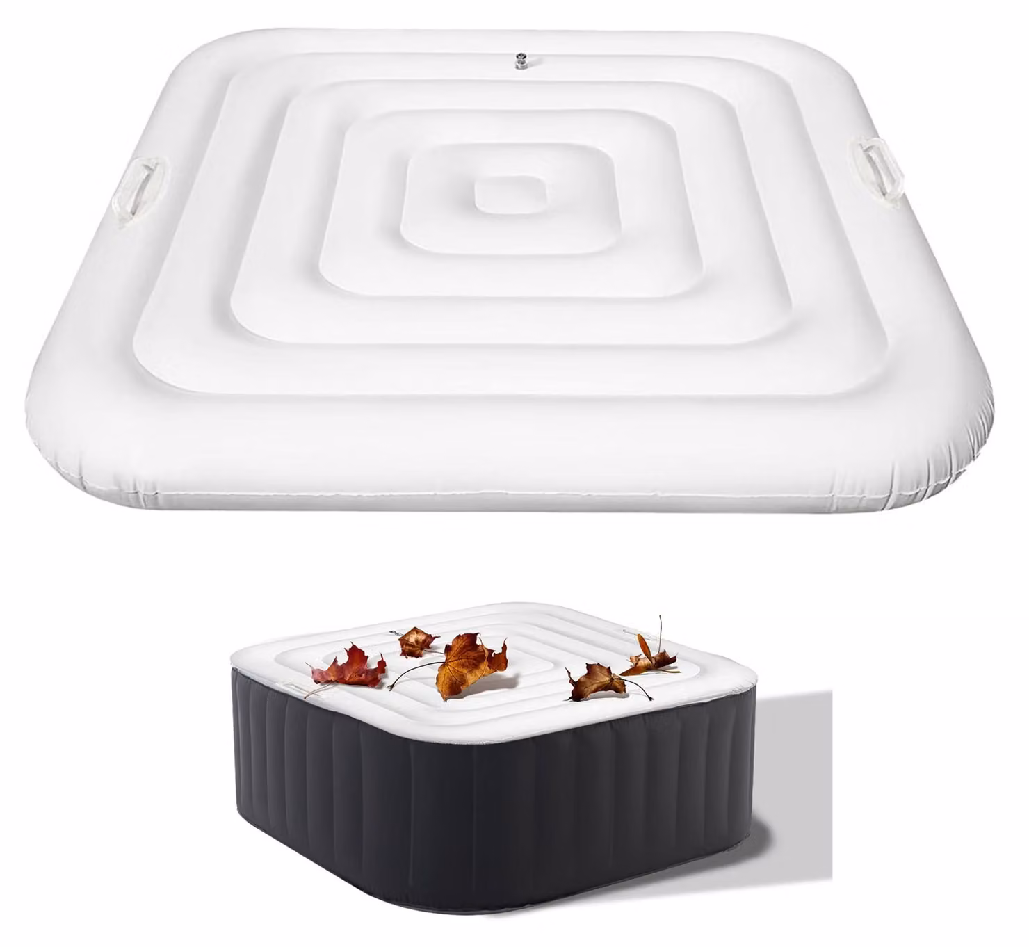 Copertura gonfiabile per spa - Quadrata, 128 cm, con due maniglie