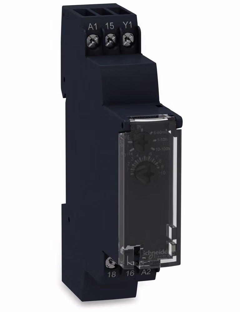 Relè temporizzatore SCHNEIDER ELECTRIC RE17RCMU, 24...240 V, con ritardo di rilascio, relè