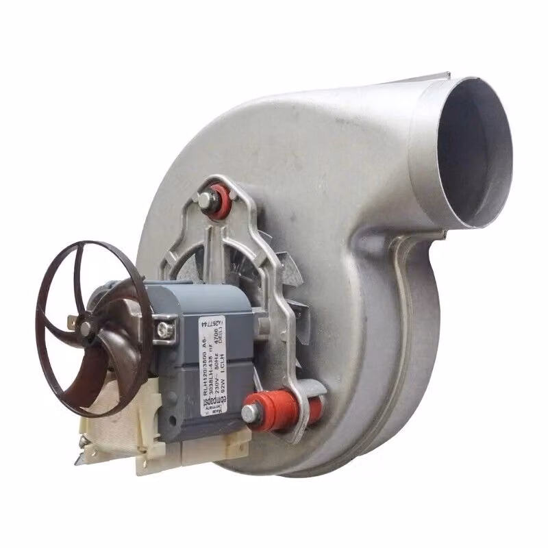 Motore estrattore aspiratore fumi per stufa a pellet EBM RLH120/3800A17-3038LH-463 colore argento, Lunghezza: 184 mm, Bocchetta: 60 mm – 2