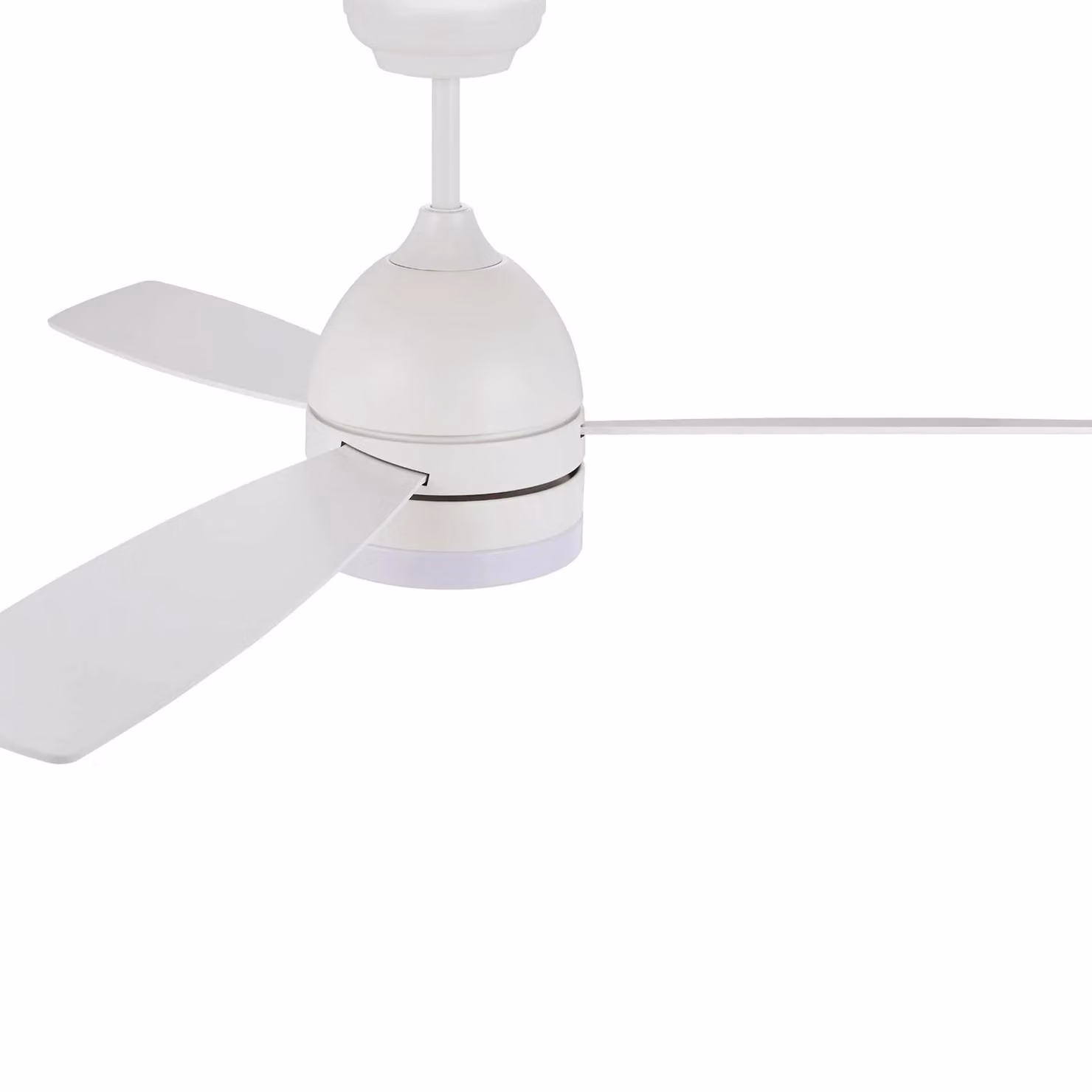 Beacon Lighting LED ventilatore da soffitto Vector motore DC silenzioso 122 cm CCT, Bianco / Opale, Soggiorno / Sala da pranzo, Legno, Moderno