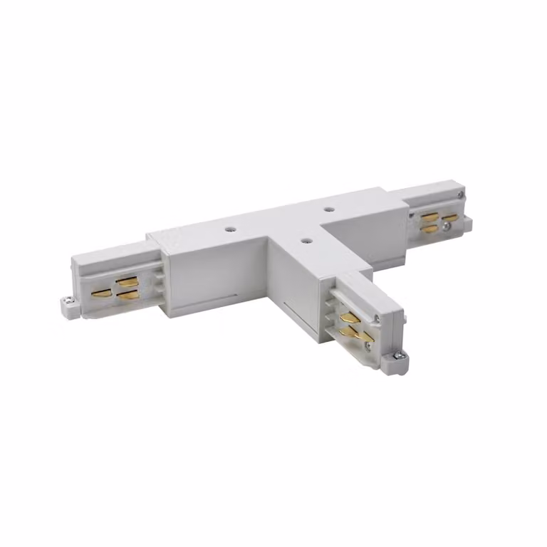 BRUMBERG Connettore a T ONETRACK, argento, conduttore di protezione destra T-Verbinder ONETRACK, Alluminio / Grigio / Zincato