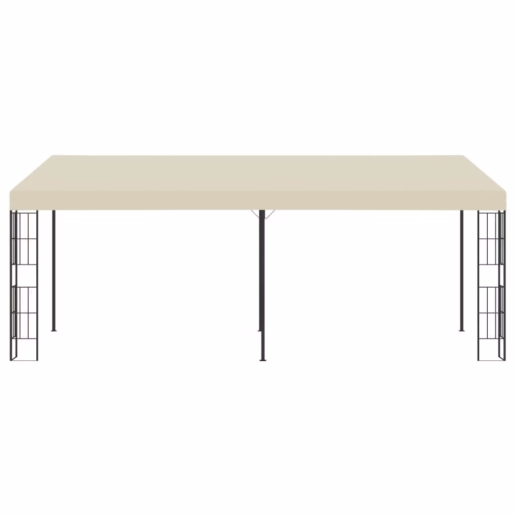 vidaXL Padiglione a muro 3x6 m tessuto crema