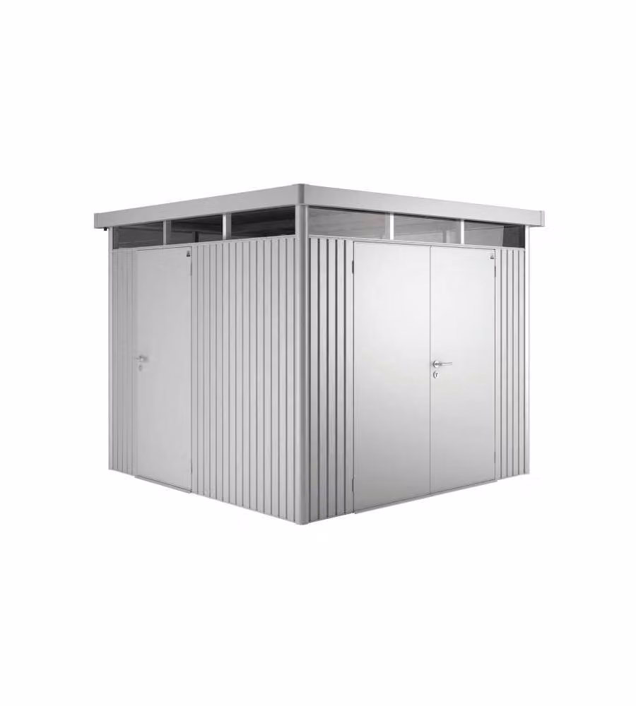 Casetta HighLine Misura H2 argento met, porta a due battenti