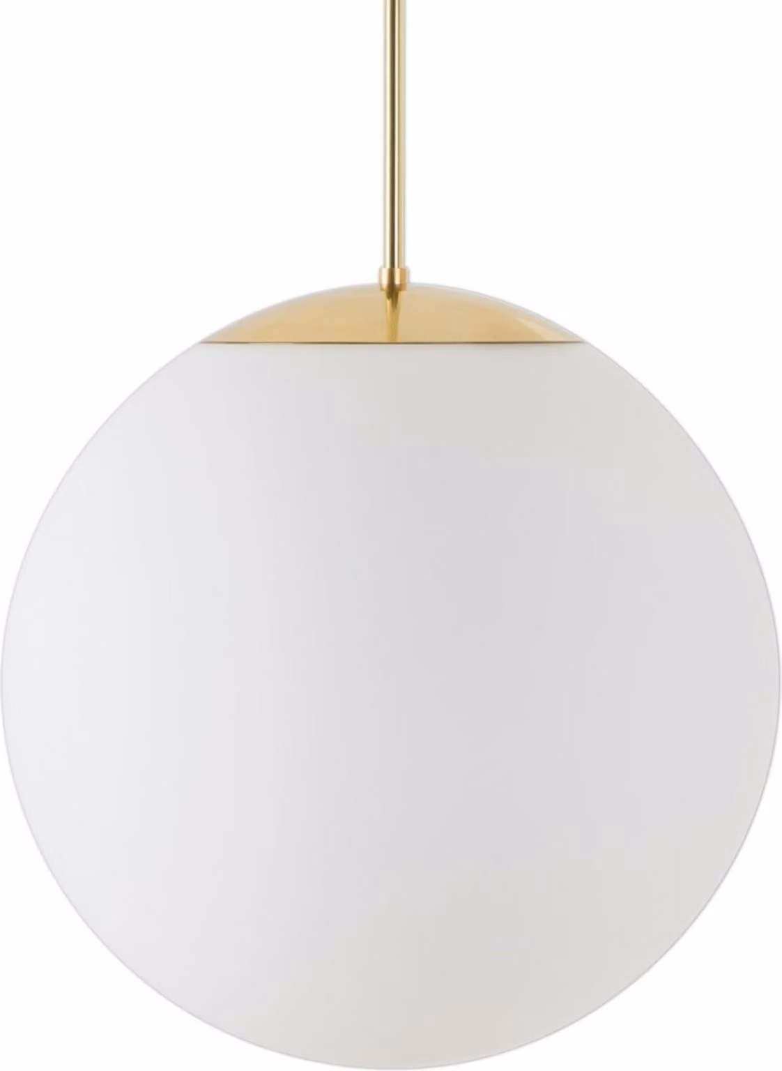 OSMONT ADR62021 ADRIA P3 HP apparecchio a sospensione in vetro ottone lucido / bianco IP40 3000 K 52W LED