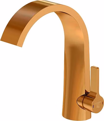 Steinberg Série 280 Mitigeur de lavabo, commande latérale, sans garniture découlement, saillie 155mm, 2801010RG, 2801010RG