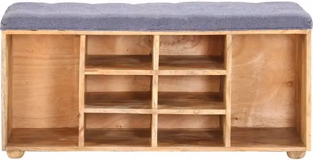 Panca da Ingresso 100x35x47 cm in Legno Massello di Mango