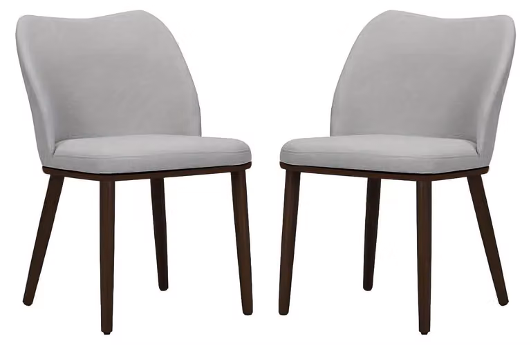 Sedie da pranzo moderne - Set di sedie - Sedie di design - Sedie da cucina - Sedie per zona relax - Grigio chiaro