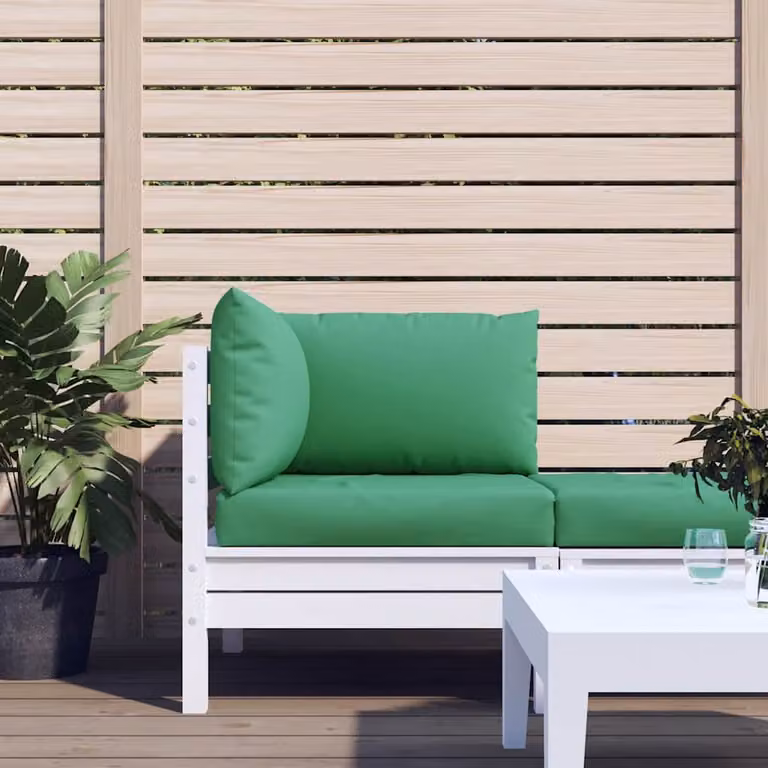 Set di 3 cuscini per pallet vidaXL verdi in tessuto Oxford impermeabile e traspirante, L/P: 60 x 60 cm