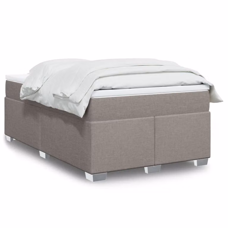 vidaXL Giroletto a Molle con Materasso Ibrido in Tessuto L/P/H: 120 x 190 cm