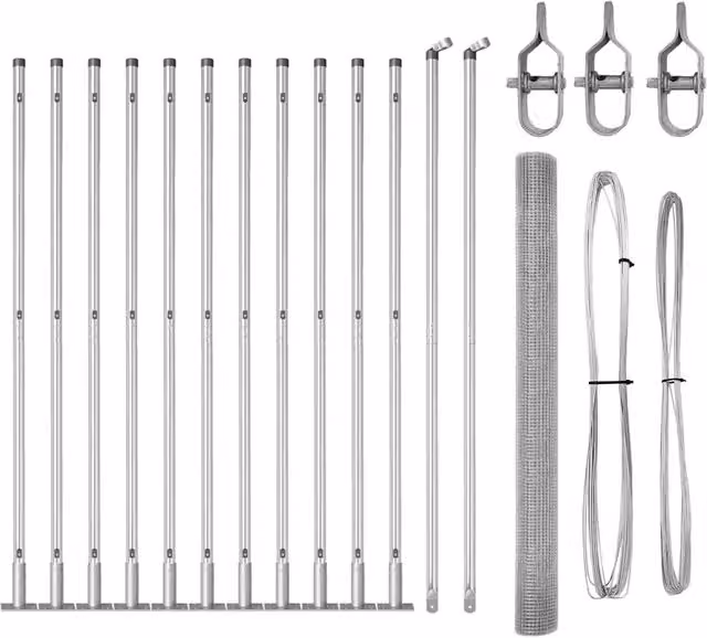 Palo per recinzione in acciaio argentato DESIGN IN H: 150 cm, L: 12 cm, P: 3,2 cm