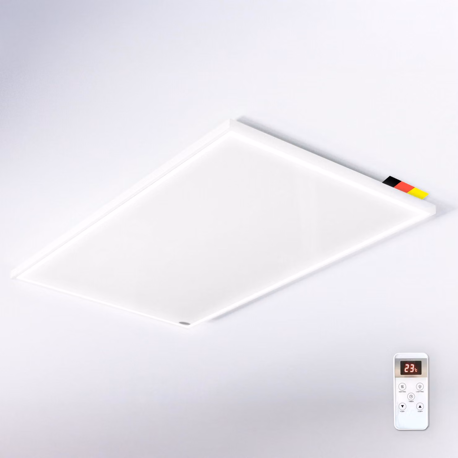 Riscaldamento a infrarossi da soffitto - 800 Watt - Con luce a LED - Elettrico - Lampada da soffitto per interni