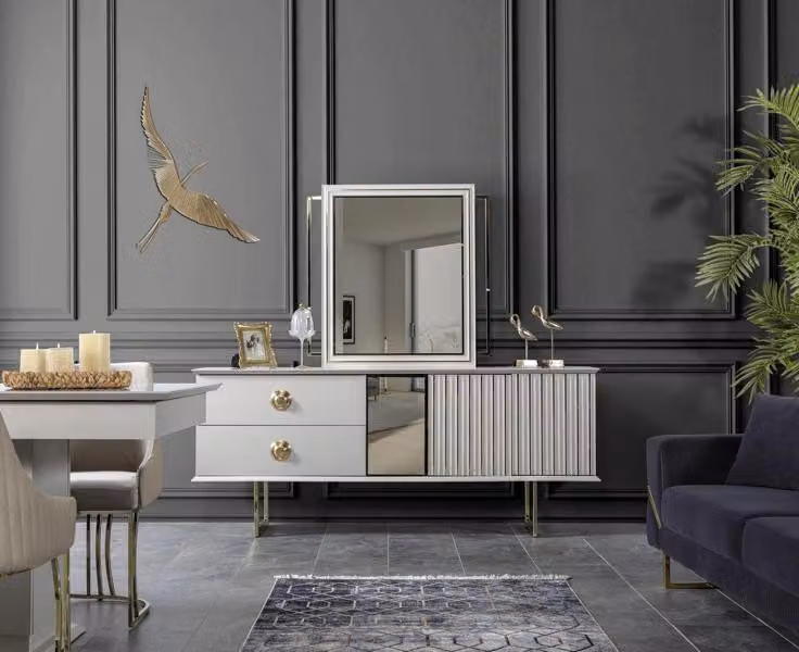Hochwertig Design Möbel Luxus Kommoden Sideboard Esszimmer Moderne Weiß Holz