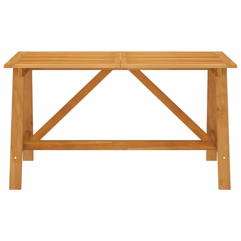 Tavolo da Giardino 140x70x73,5 cm in Massello di Acacia