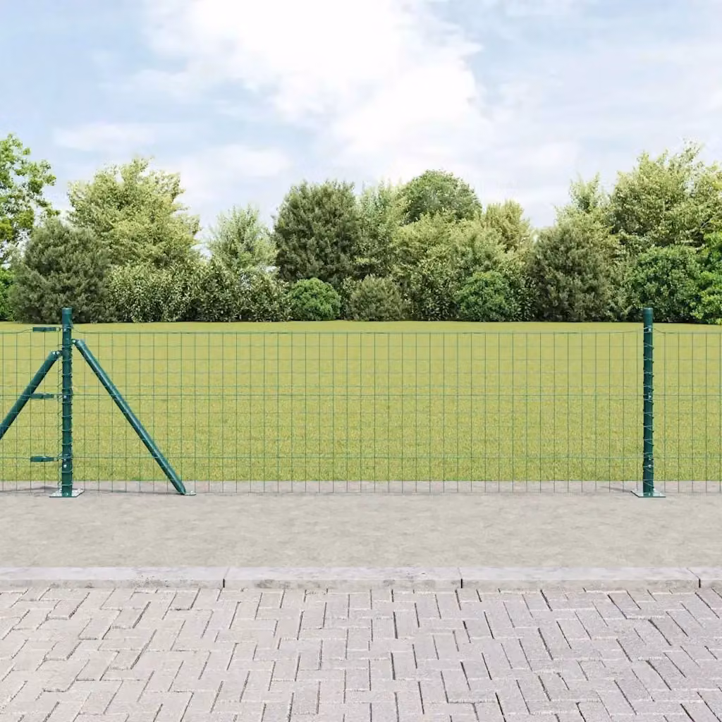 Recinzione da giardino in acciaio e PVC verde DESIGN IN, L: 25 m, H: 0,6 m – 2