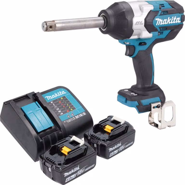 Avvitatore a impatto a batteria Makita DTW 1005 SG 18 V 1360 Nm 3/4" Brushless + 2 batterie 6,0 Ah + caricabatterie