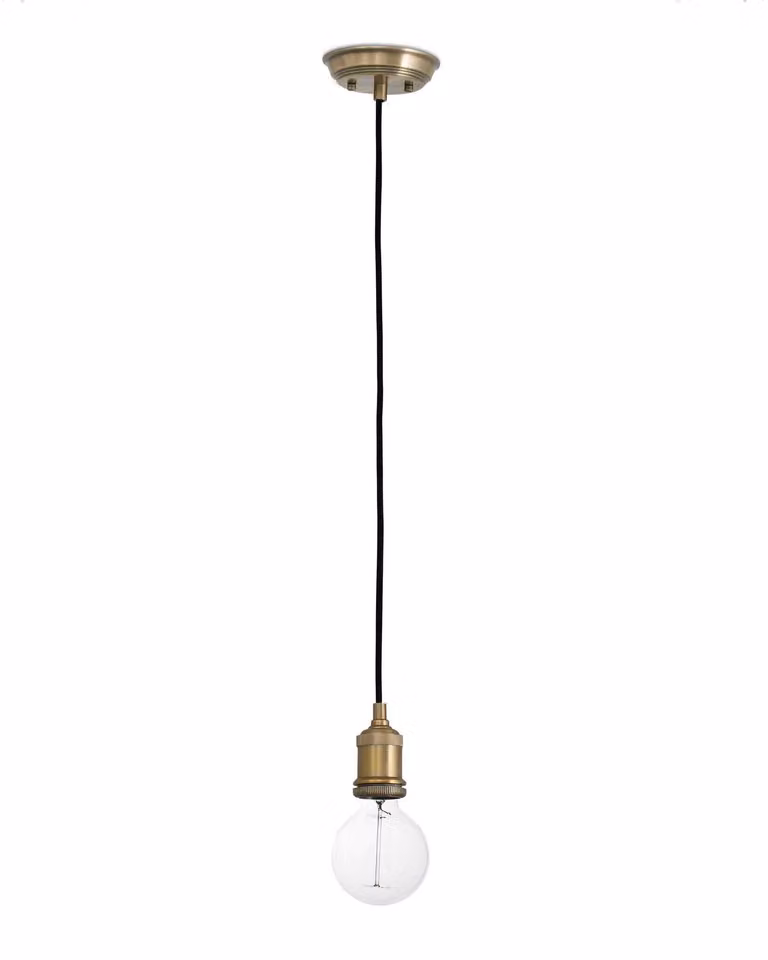 Appeso d'oro vecchio stile 1 lampadina