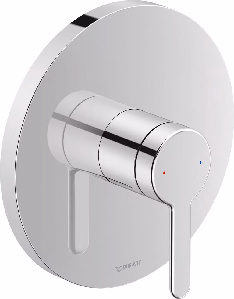Duravit C.1 Mitigeur monocommande de douche encastré, rosette ronde, 1 consommateur, C14210010010, C14210010010