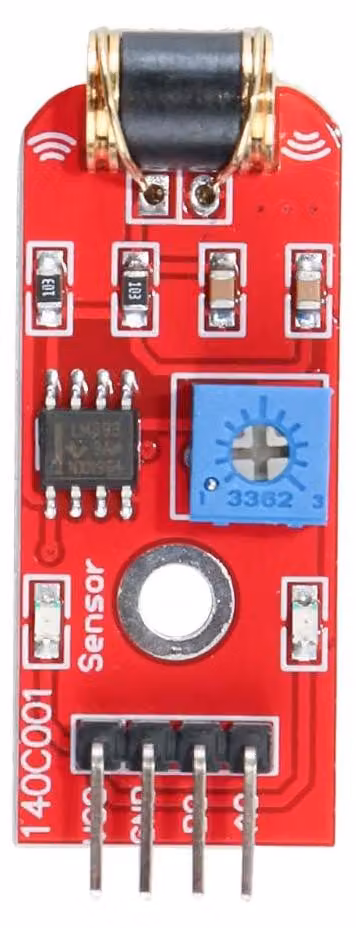 Modulo sensore di vibrazione LM393, analogico/TTL, 3-5V, regolabile