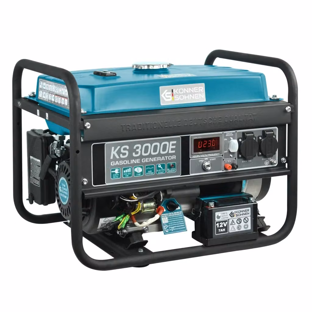 Generatore a benzina Könner & Söhnen KS 3000E in acciaio nero e blu – 2