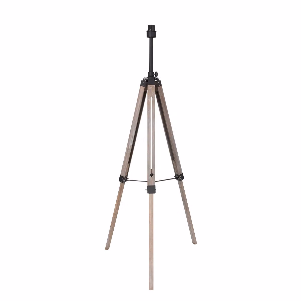 Lampada da terra - naturale - Triek - legno metallo - Ø 75cm - E27 - 3348ZW - Mexlite