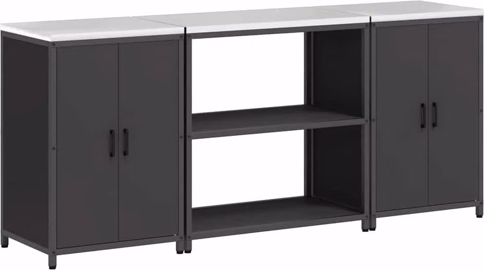 Set di Stoccaggio per Cucina HATTEM 3 pcs Nero