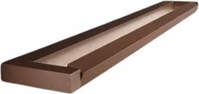 Applique Led Slim Perenz Marrone Metallizzato, Orientabile, 12W, 960 lm, L: 39,2 cm, IP20