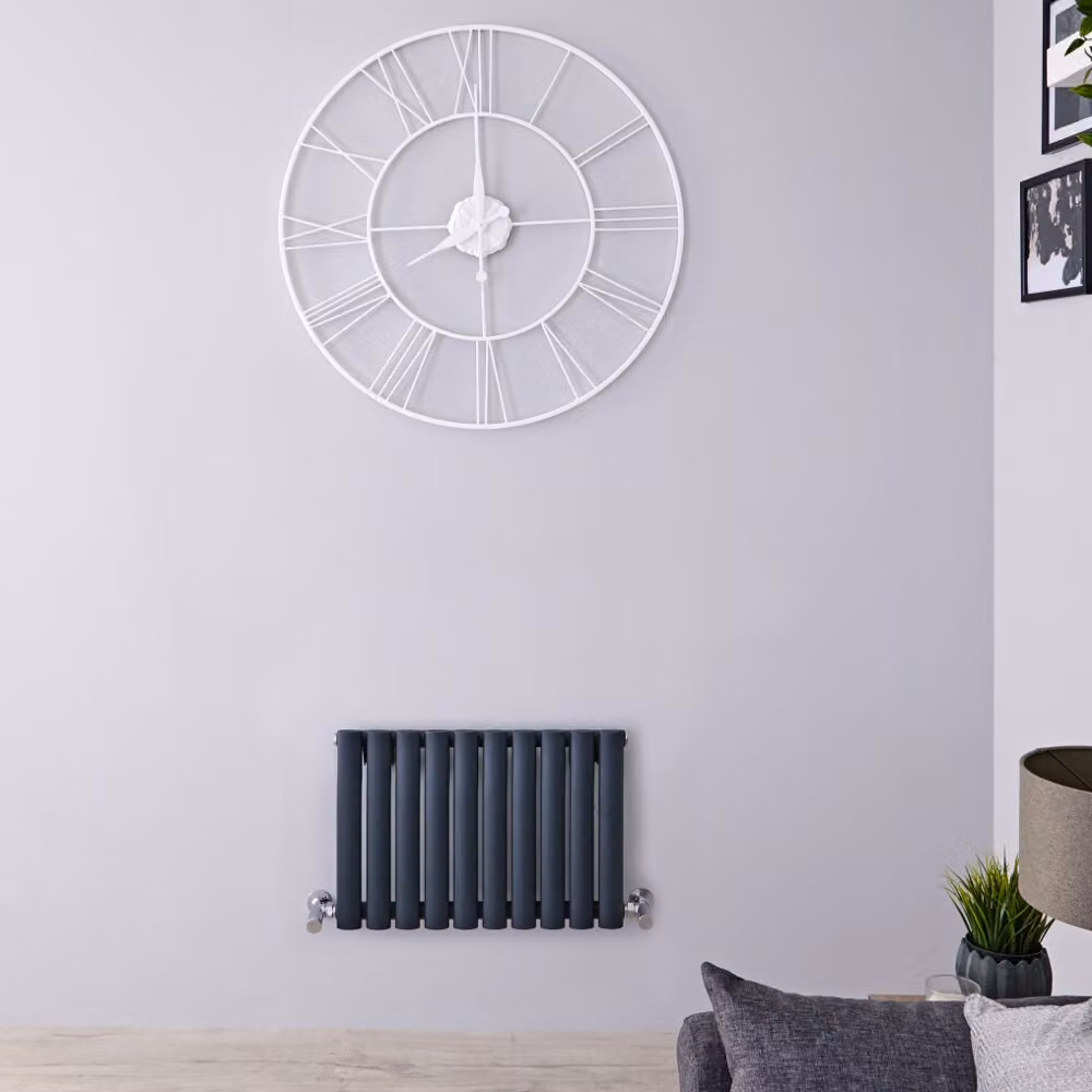 Radiatore di Design Orizzontale Antracite - 400 x 595mm - 320W - Revive