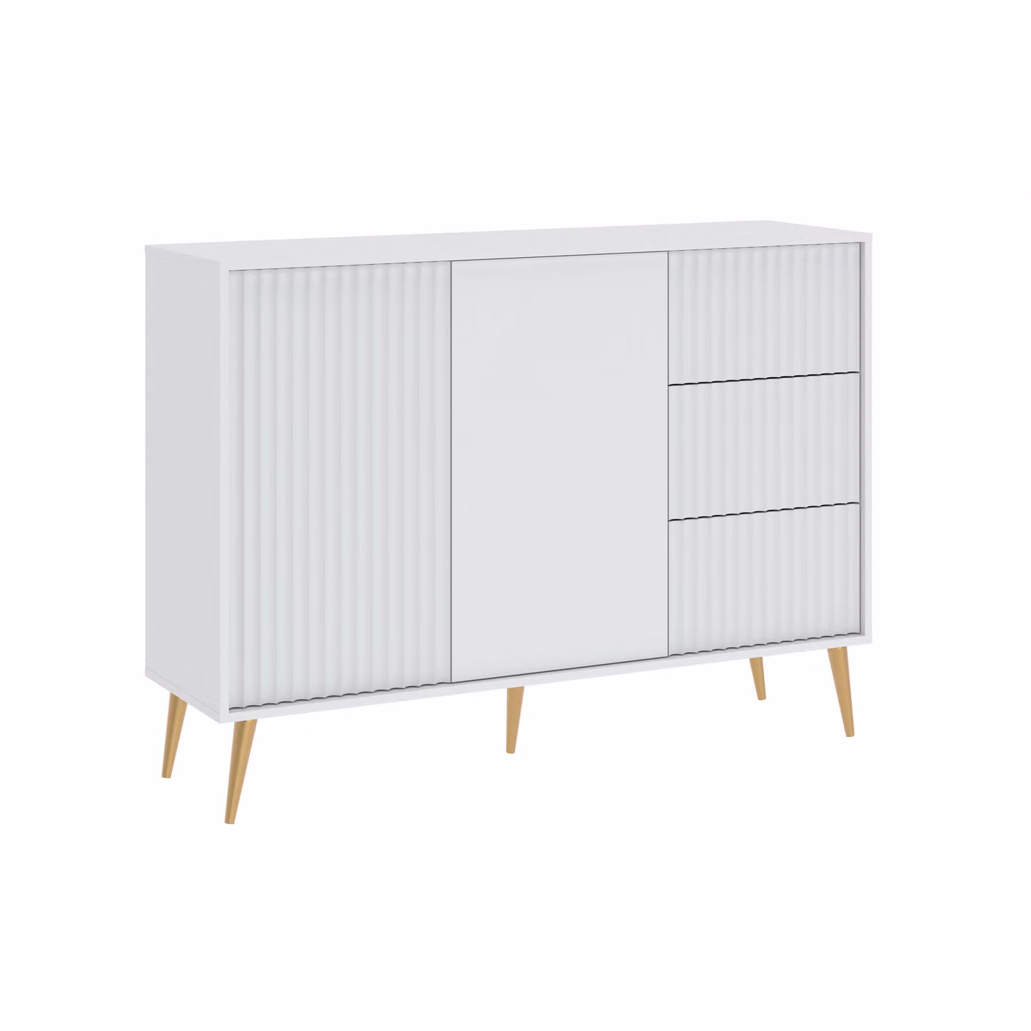 Cassettiera combinata larga JEWETT - bianco