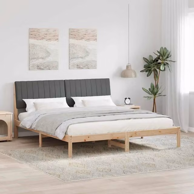 Struttura del letto-Giroletto Marrone 180 x 200 cm Pino massello 252065