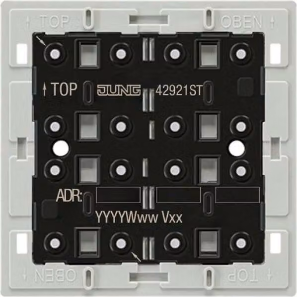 Modulo pulsante KNX 2 volte universale - Sensore a sfioramento KNX per sistema bus 4 volte 4292...