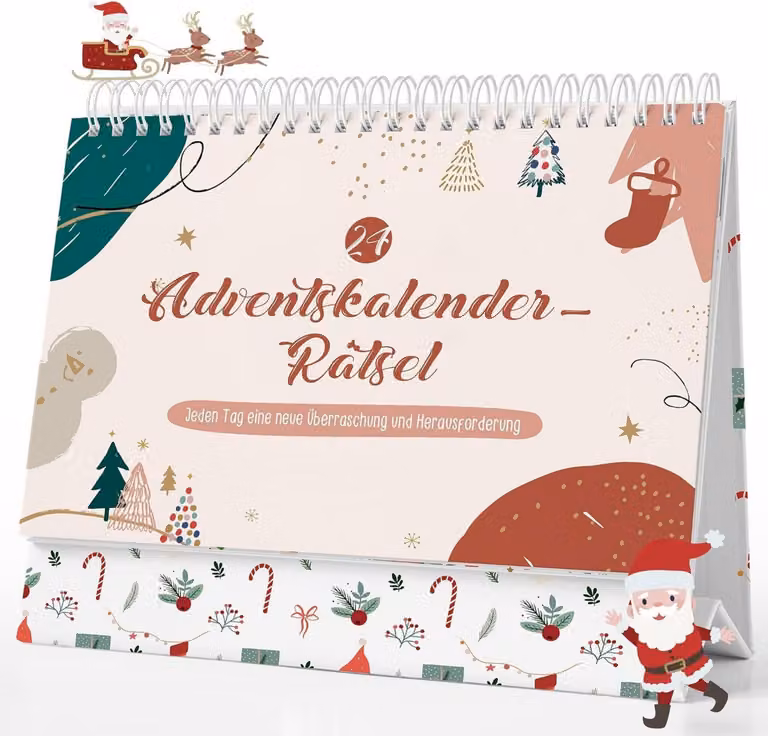 Calendario dell'Avvento puzzle adulti bambini 24 puzzle di Natale divertenti e complicati per la famiglia