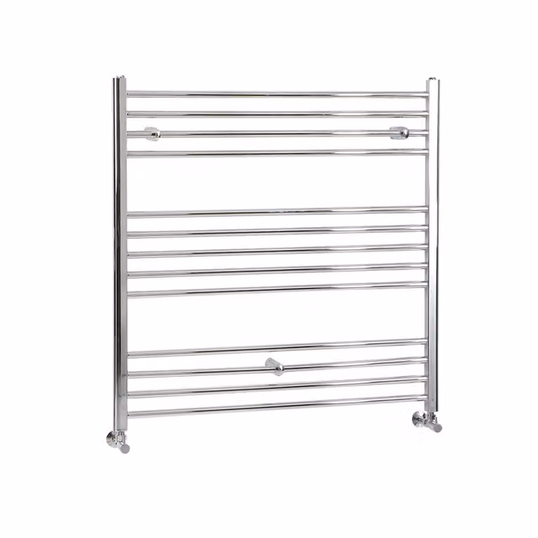 Scaldasalviette di Design Cromato - Termoarredo Bagno Piatto - 1000 x 1000mm - 430W - Kent
