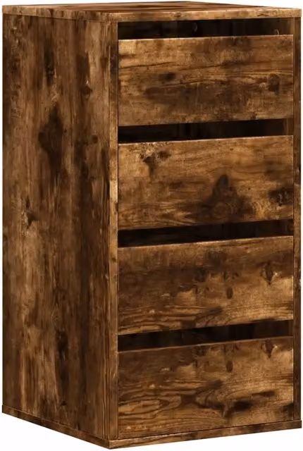 Cassettiera Angolare in Legno Multistrato Rovere Fumo L: 40 cm, P: 41 cm, H: 76 cm CFW3647613