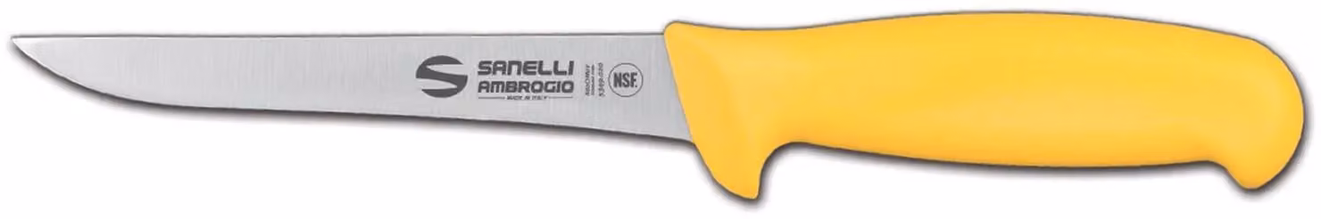 Coltello disosso stretto cm 14 giallo linea Supra di Sanelli Ambrogio