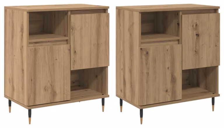 Sideboards 2 pcs rovere artigianale