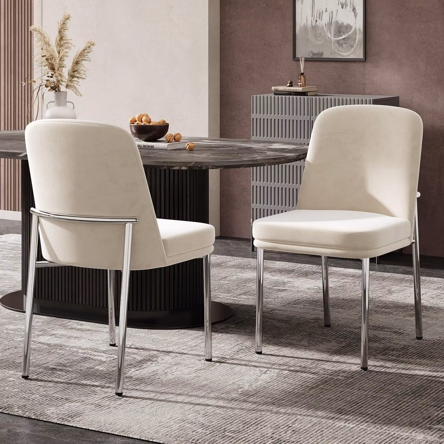 Sedia da pranzo - Sedia - Sedia per sala da pranzo - Sedia da caffè - Sedia da ristorante - Set da 2