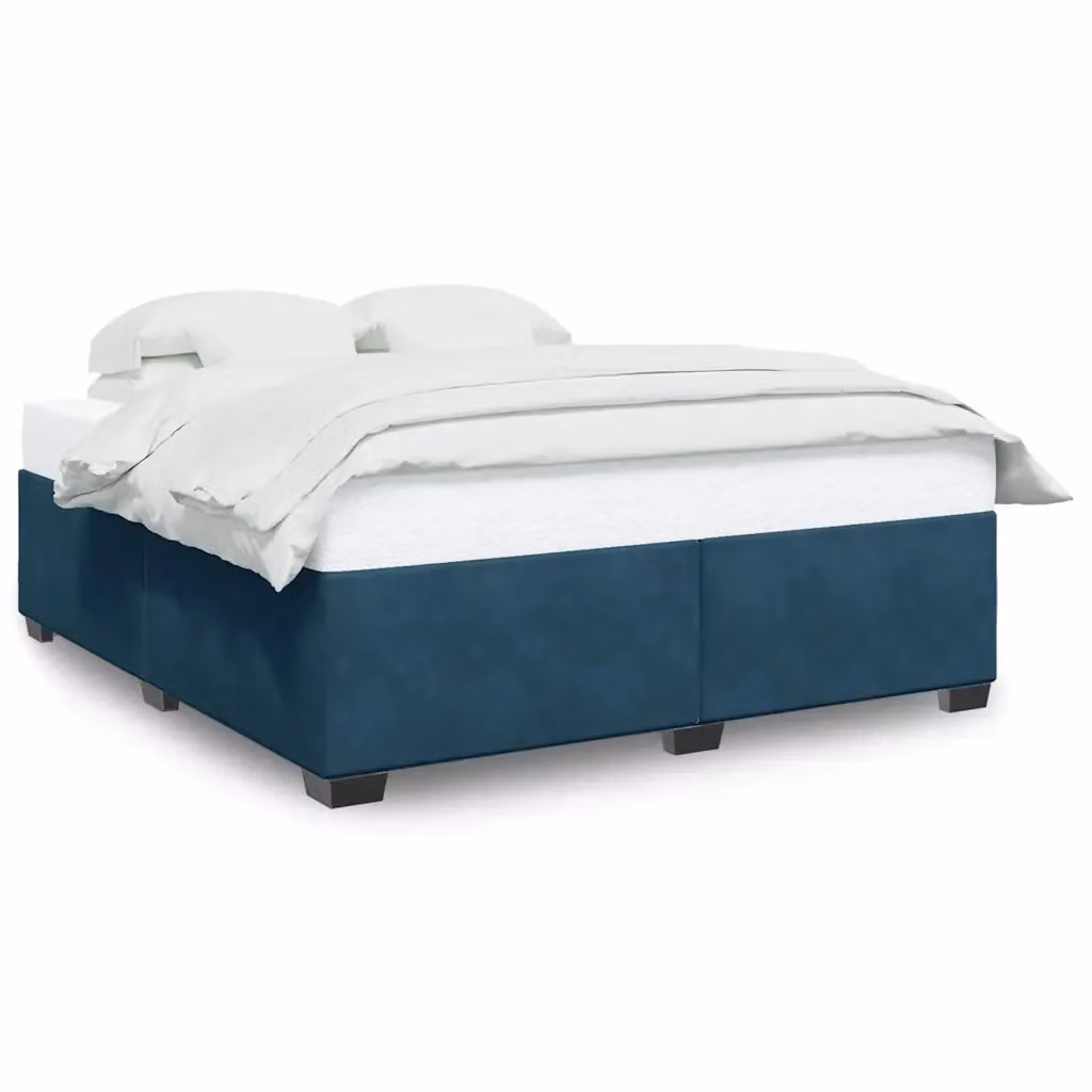 Giroletto vidaXL in Velluto Blu L/P: 200 x 200 cm – 2