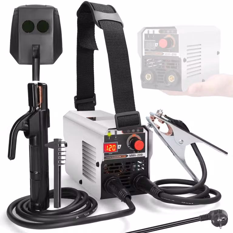 Saldatrice portatile - Saldatrice ad arco - Completamente automatica - Qualità industriale - Adatta per uso domestico - Spina europea