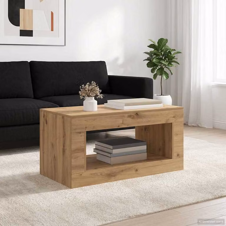 Scrivania moderna in legno e MDF color rovere per ufficio o soggiorno vidaXL